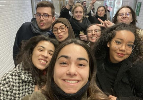 Selfie dans le métro